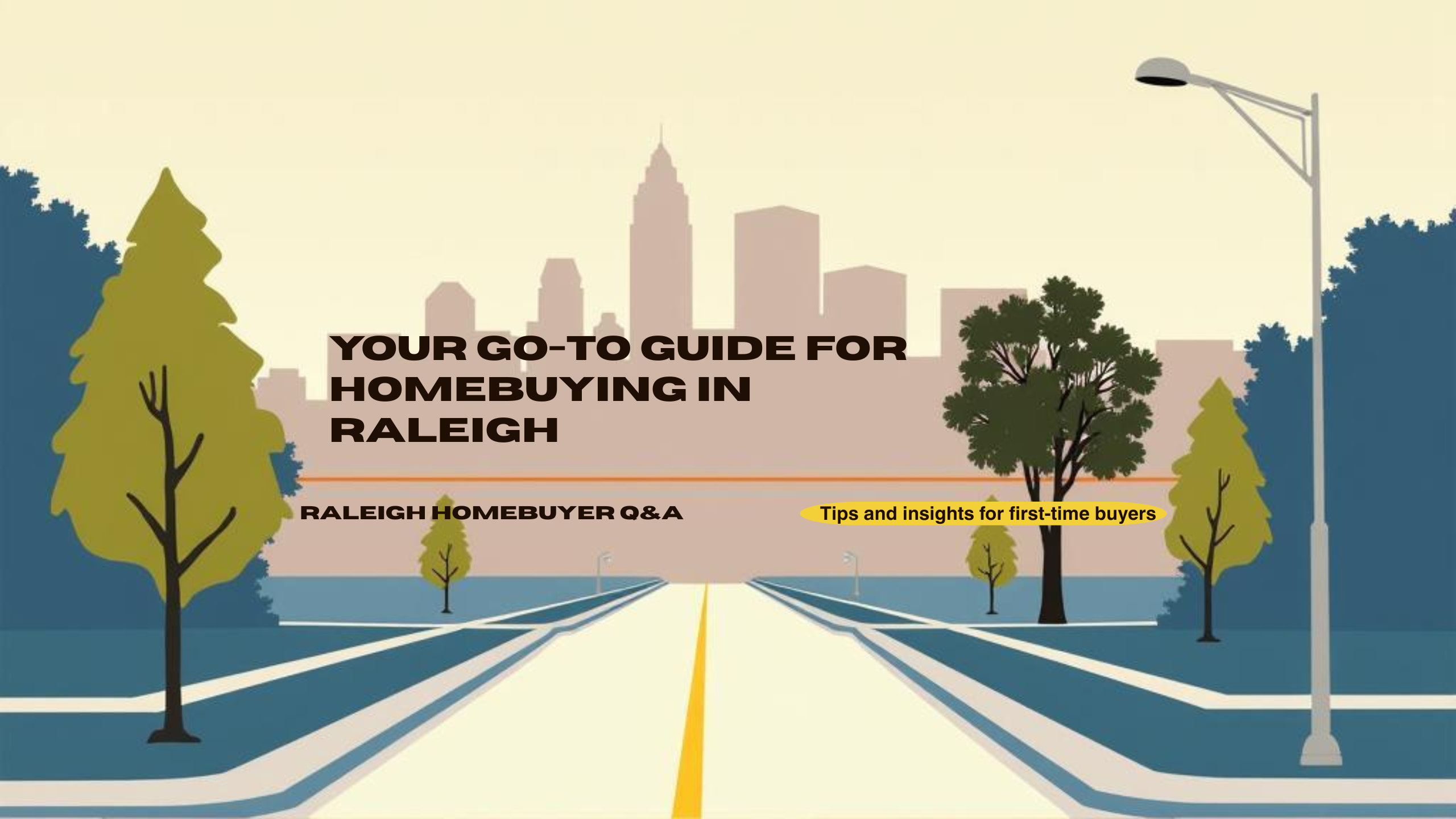 Raleigh Homebuyer Q&A page banner with Raleigh skyline
